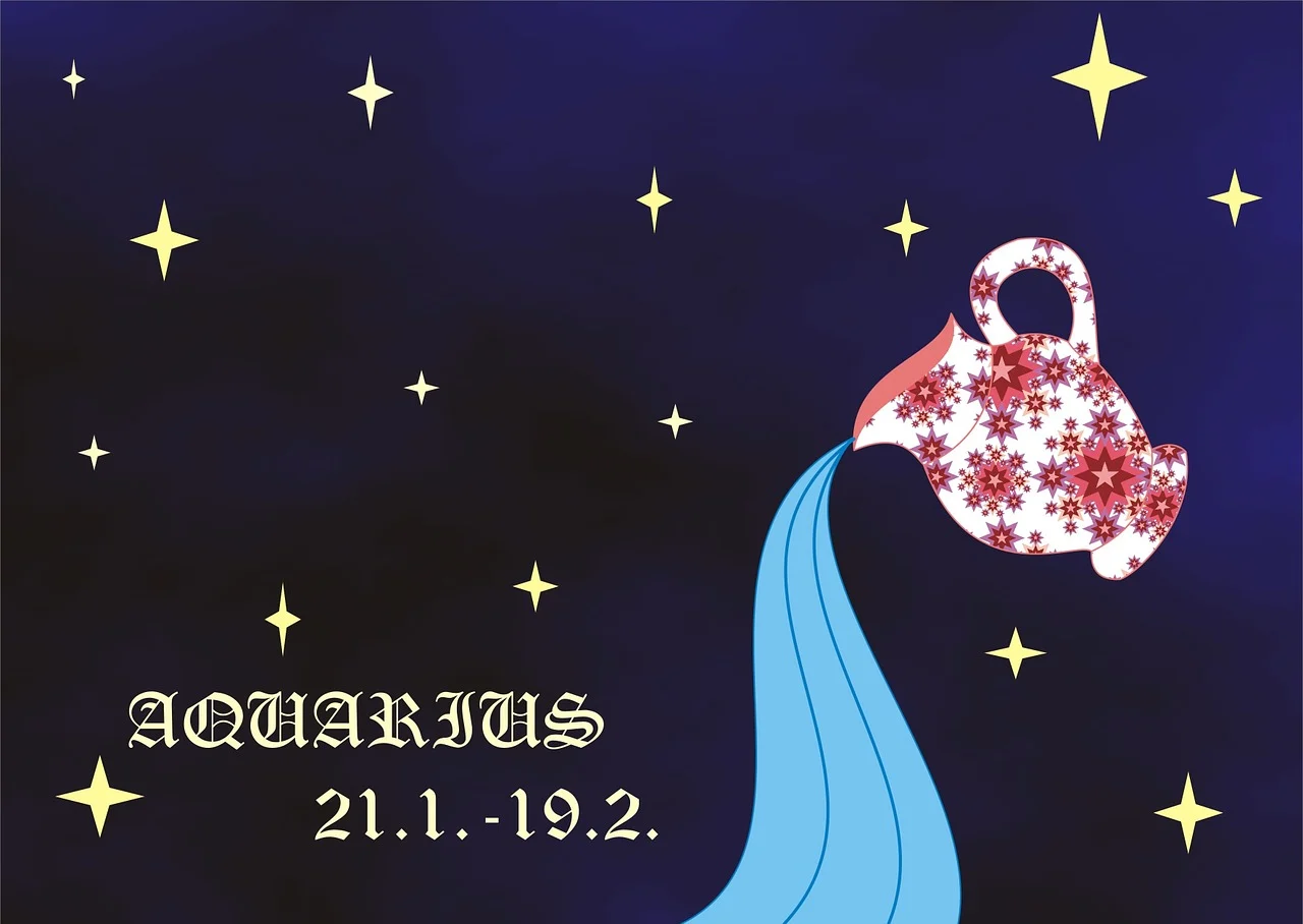 Aquarius zodiac illustration