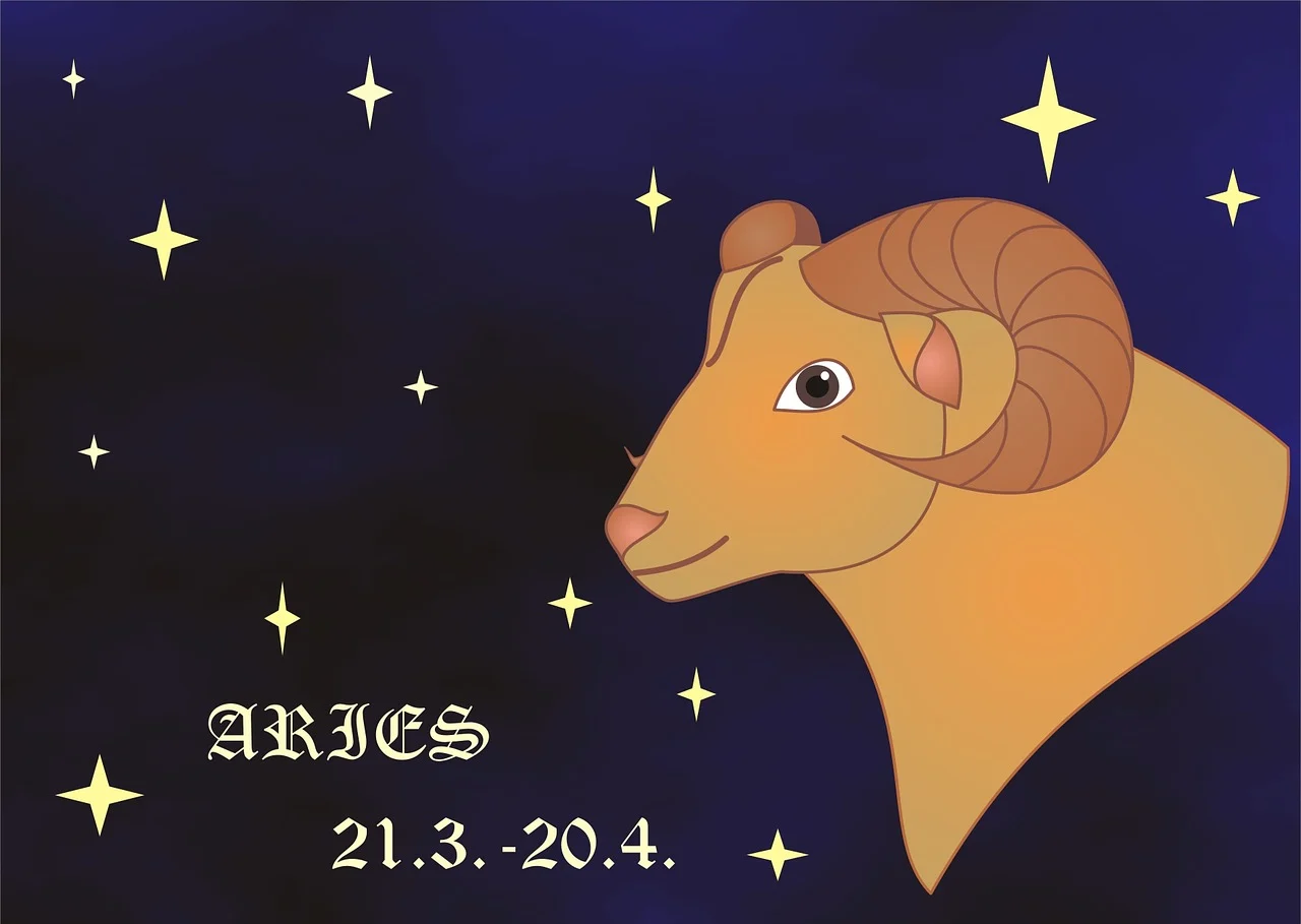 Aries zodiac illustration