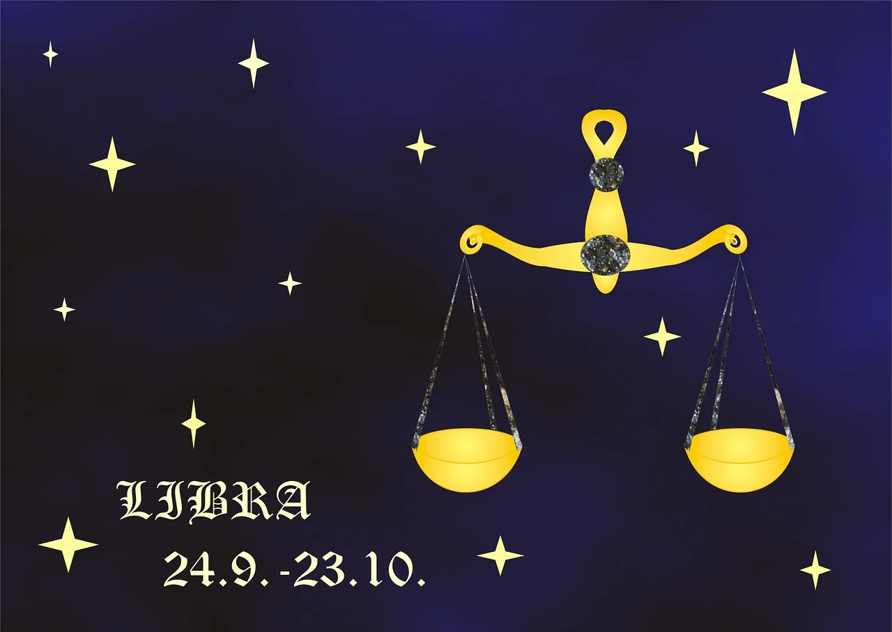 Libra zodiac illustration