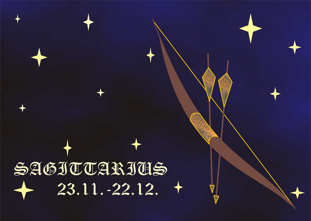 Sagittarius zodiac illustration